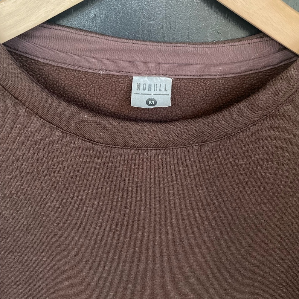 Nobull Performance Crew Mocha Sweatshirt Size Medium - Picture 4 of 6